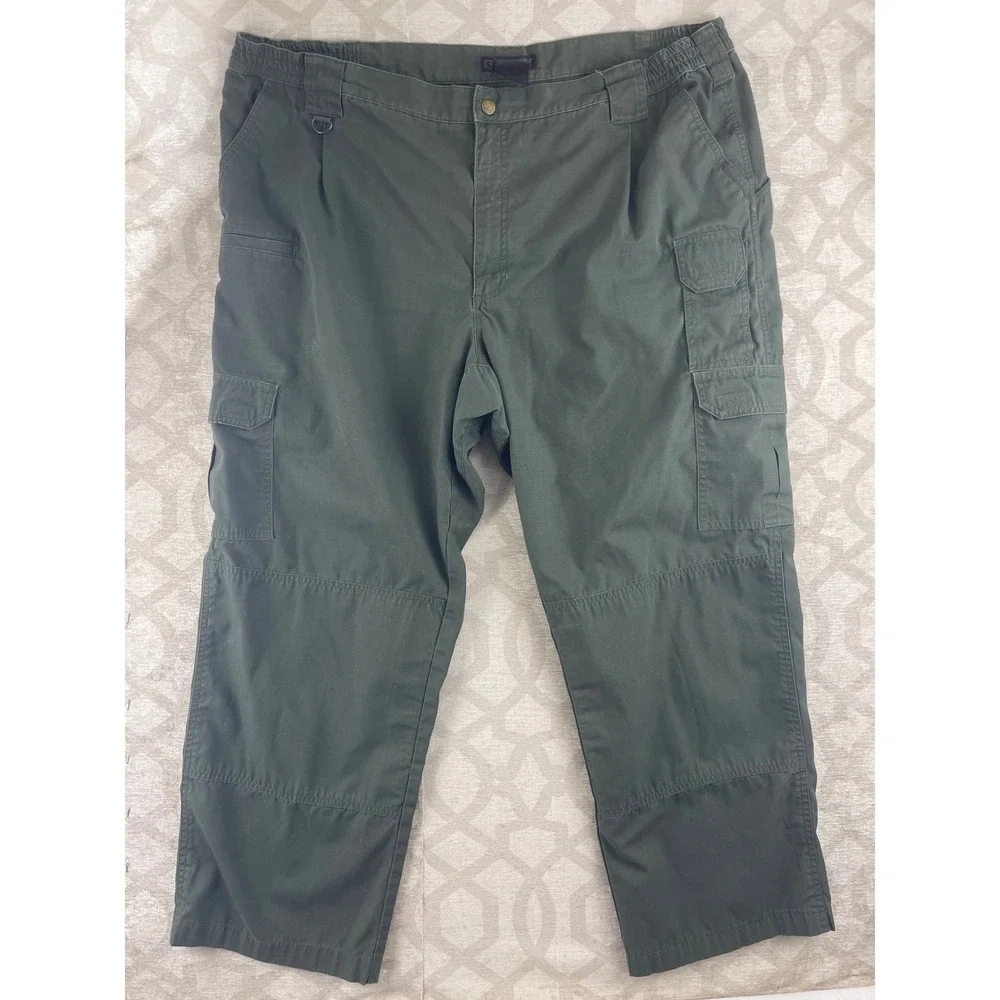 5.11 Tactical Mens‎ Cargo Pants 46 Olive Green Ripstop Workwear Hiking Trousers
